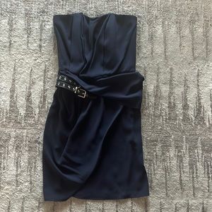 The Kooples- Size S Black Short Dress with belt detail